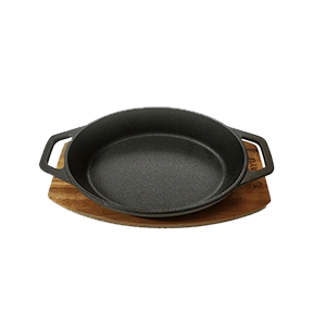 Cacerola Iron Cast Base Madera