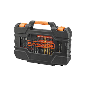 Kit de brocas y puntas 104 piezas Black+Decker