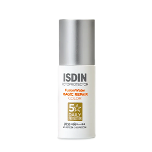 Protector solar antiedad ISDIN con color SPF 50